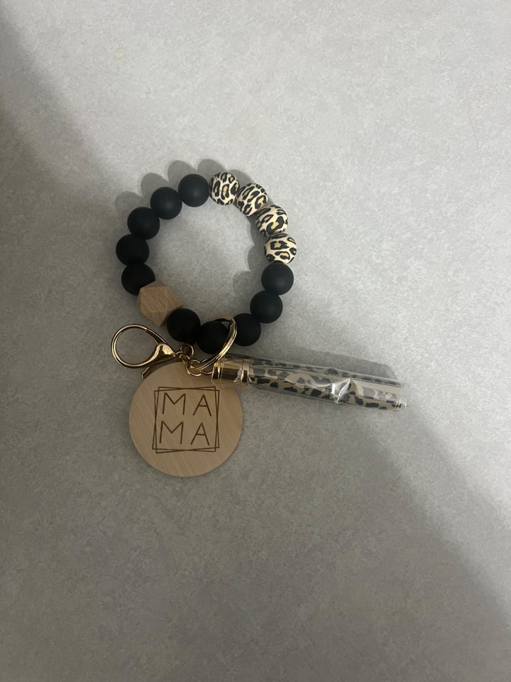 MAMA Silicone Wristlet Keychain