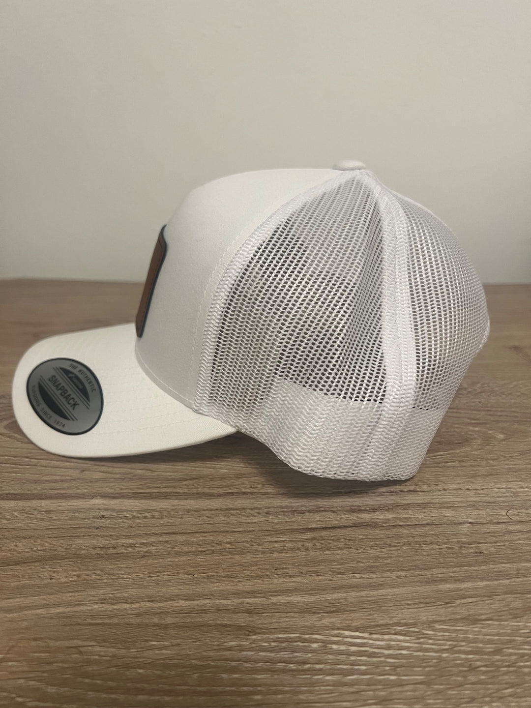 White Trucker Hat Blame it all on Roots