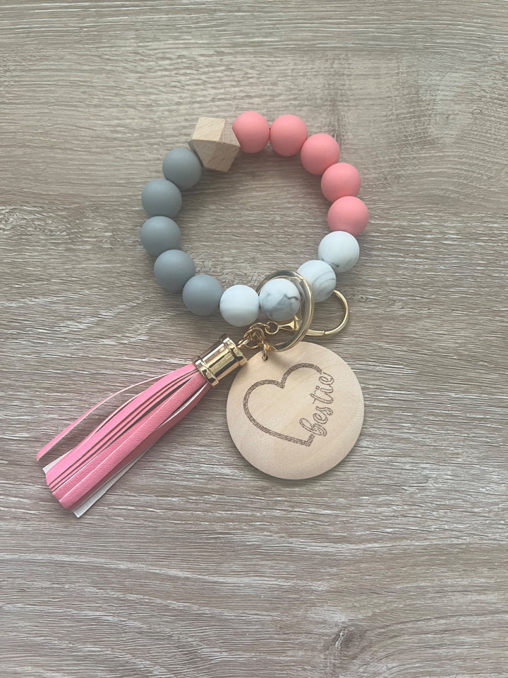 Bestie Wristlet Keychain