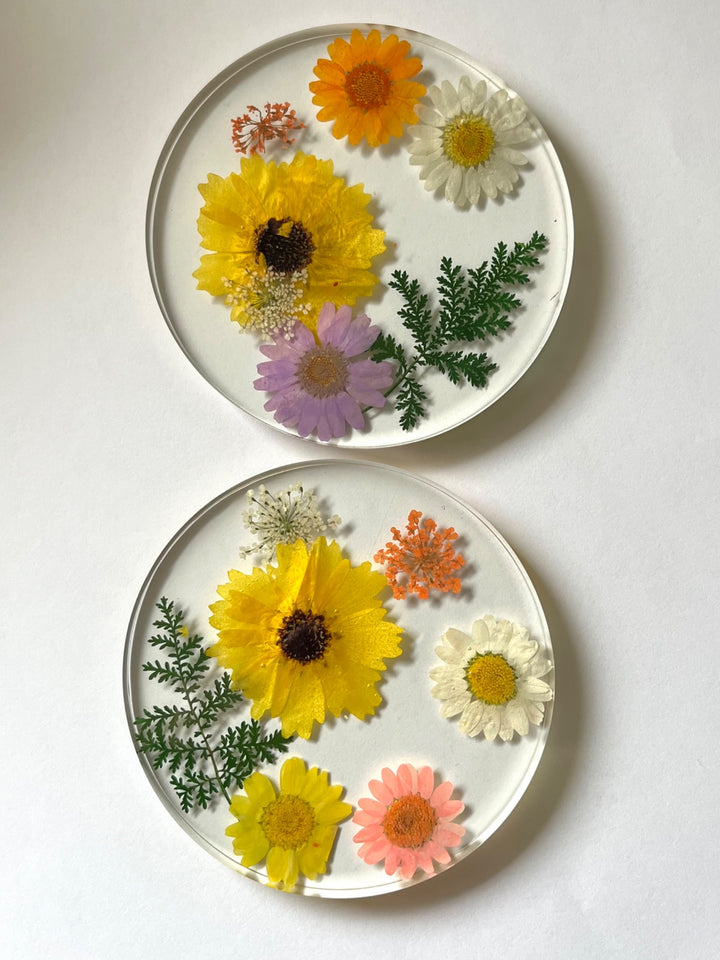 Flower Coaster (resin, set of 2)