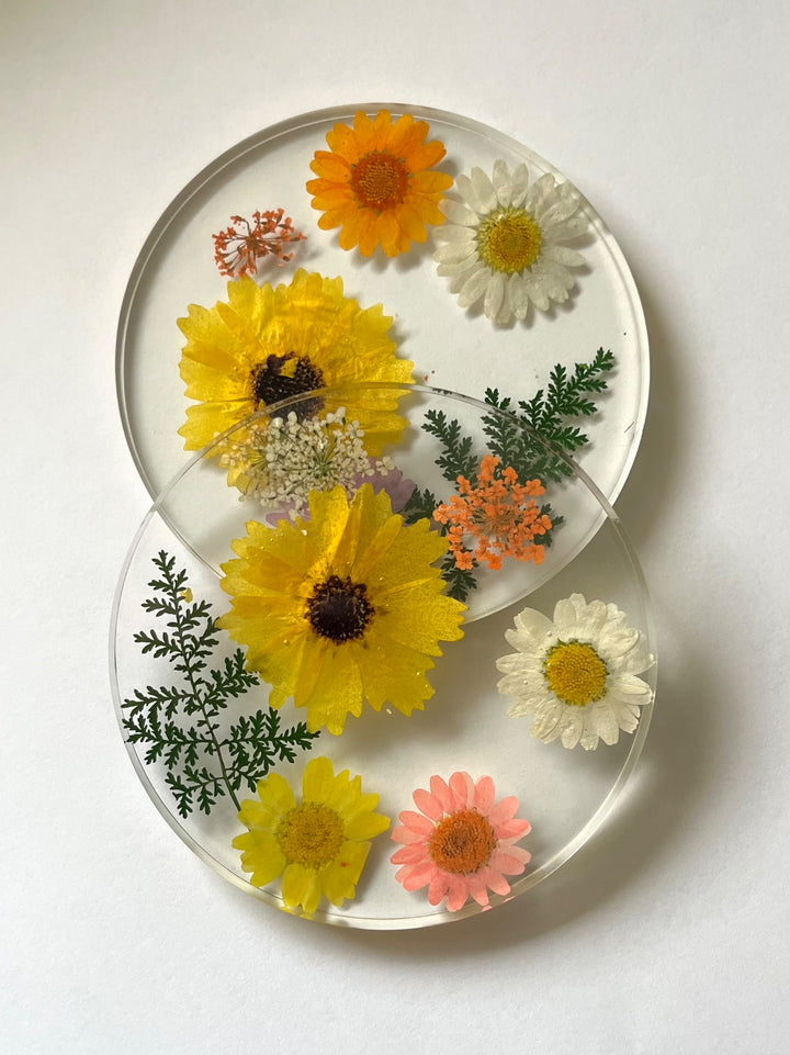 Flower Coaster (resin, set of 2)