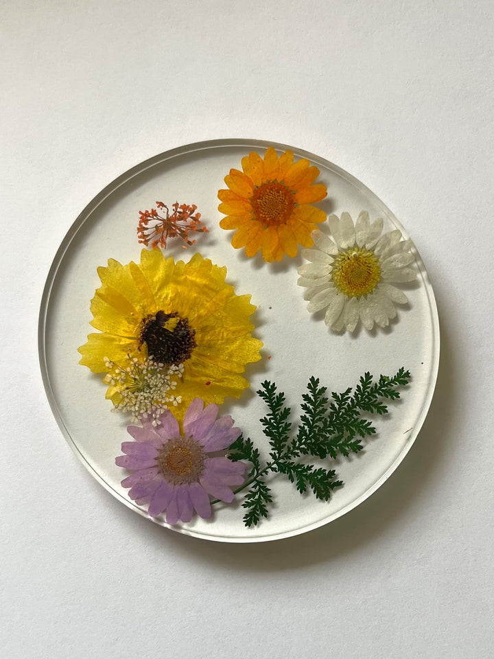 Flower Coaster (resin, set of 2)