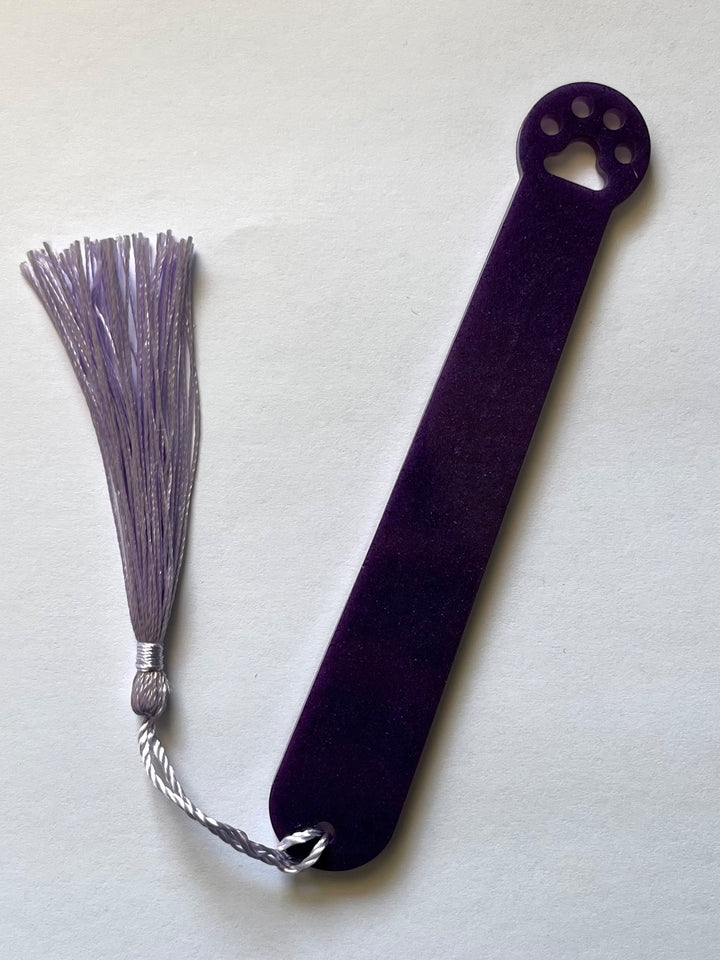 Paw Print Bookmark (purple)