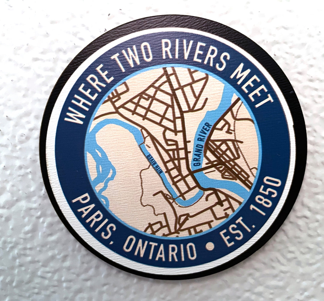Round Paris Ontario Magnet