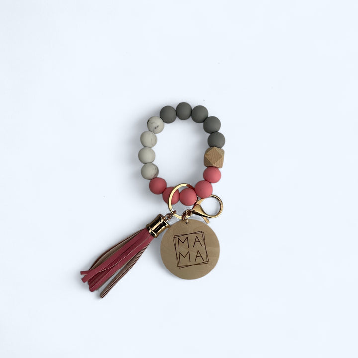 MAMA Silicone Wristlet Keychain