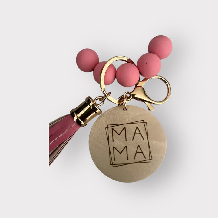 MAMA Silicone Wristlet Keychain