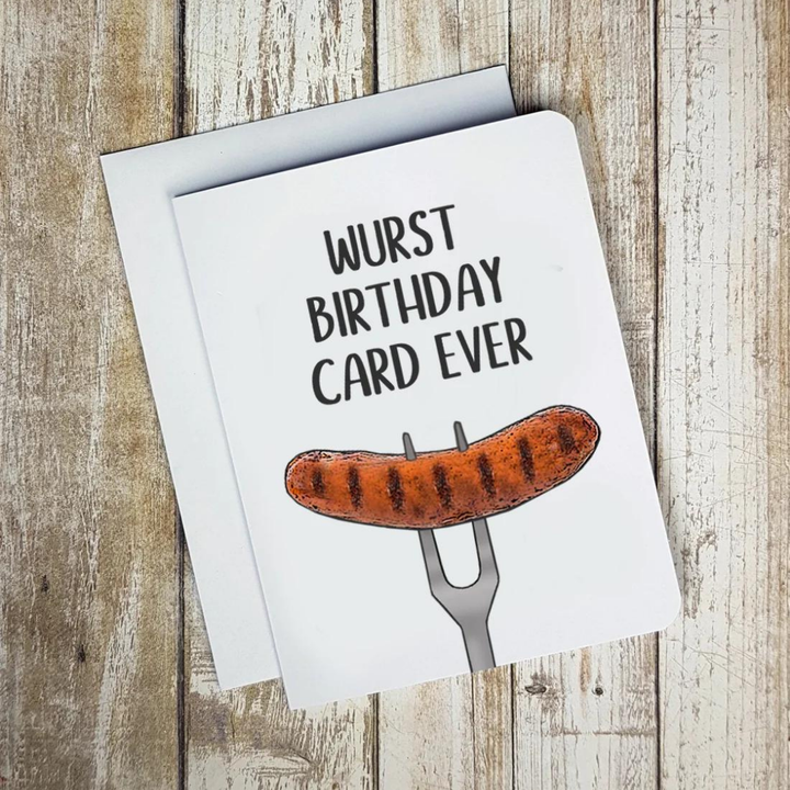 Wurst Birthday Card Ever Card