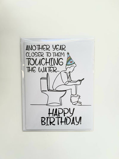 Touching the Water Birthday Card - 2