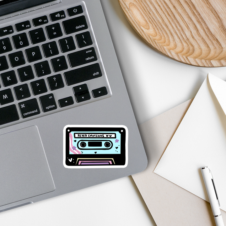 Mixed Emotions Cassette Sticker