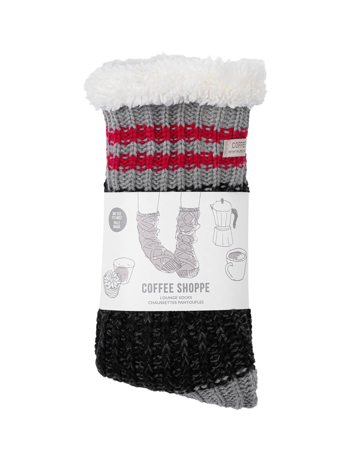 Canadiana Lounge Socks by Coffee Shoppe: Dark Smoked Pearl / ONE SIZE