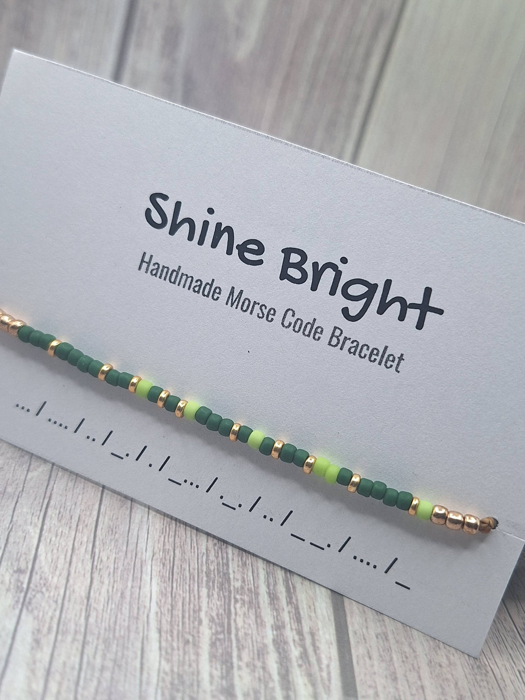 Shine Bright Morse Code Bracelet