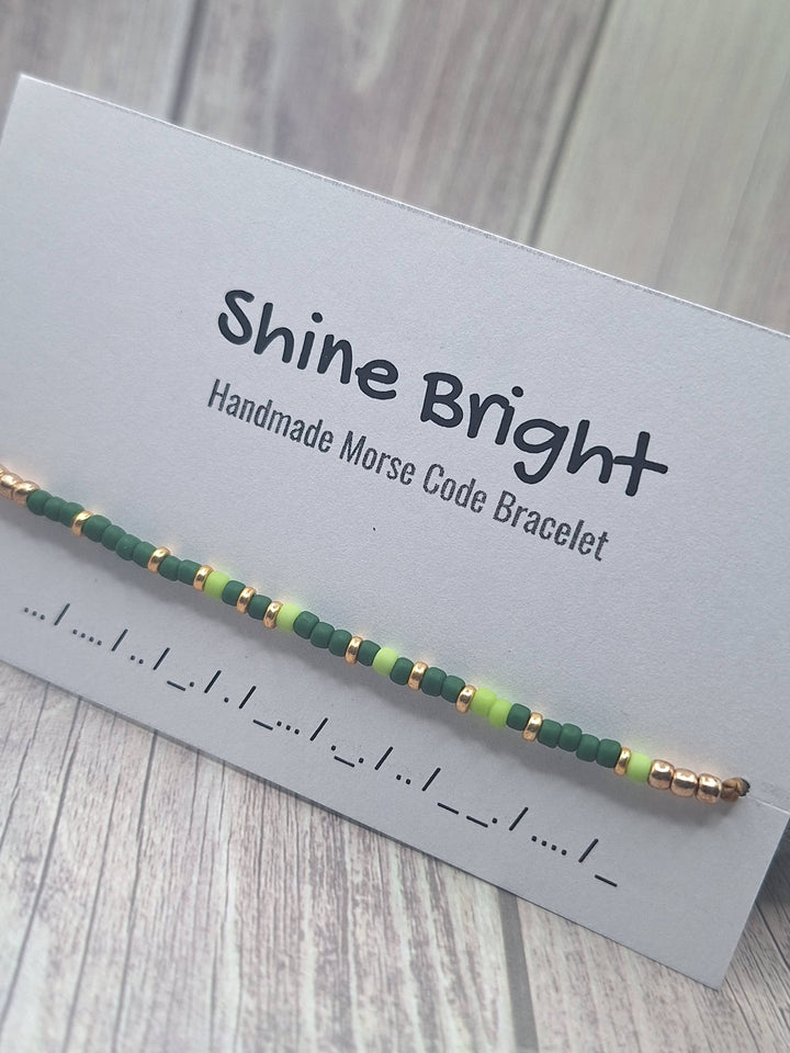 Shine Bright Morse Code Bracelet