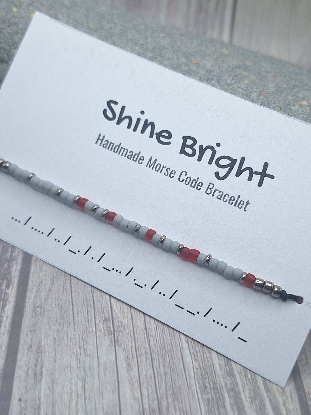 Shine Bright Morse Code Bracelet