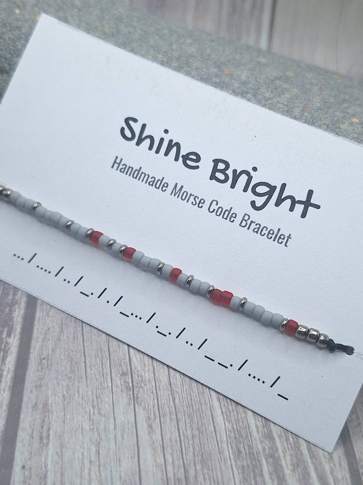 Shine Bright Morse Code Bracelet