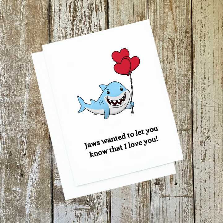 Jaws I Love You Card