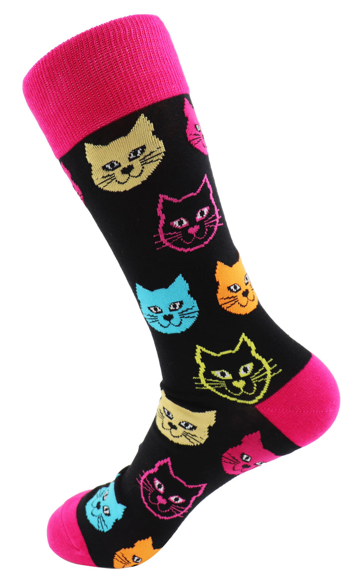 Cat Face Unisex Novelty Socks