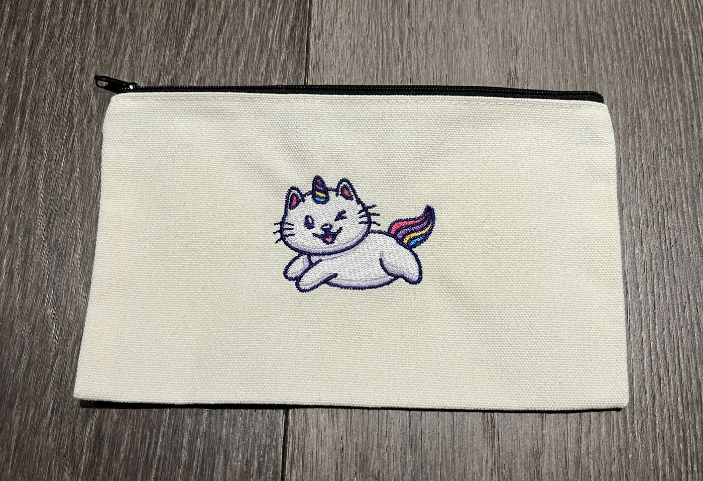 Embroidered Zippered Bag - 5