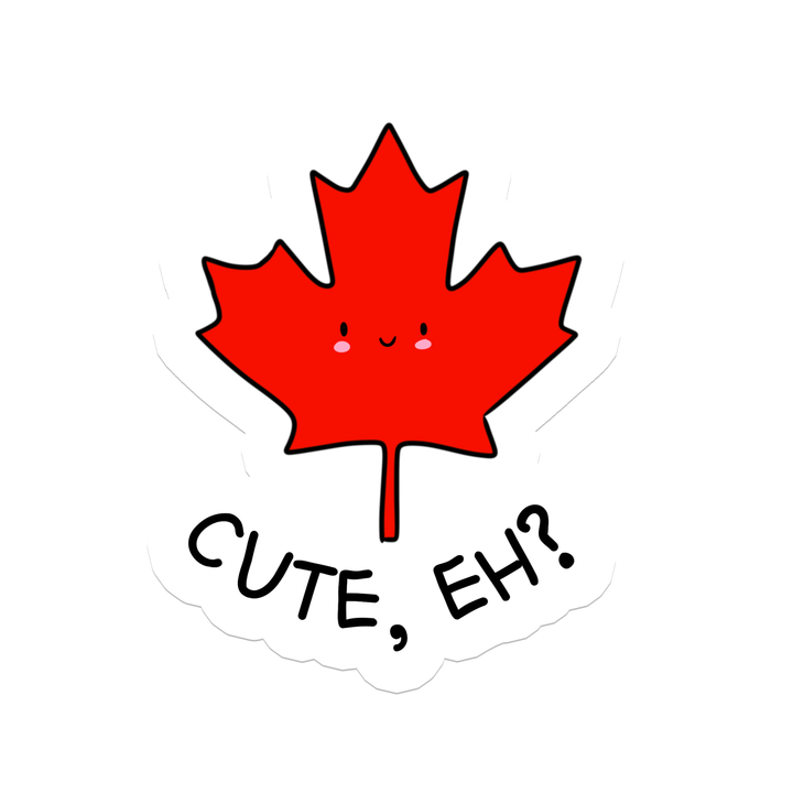 Cute Eh Maple Leaf Sticker
