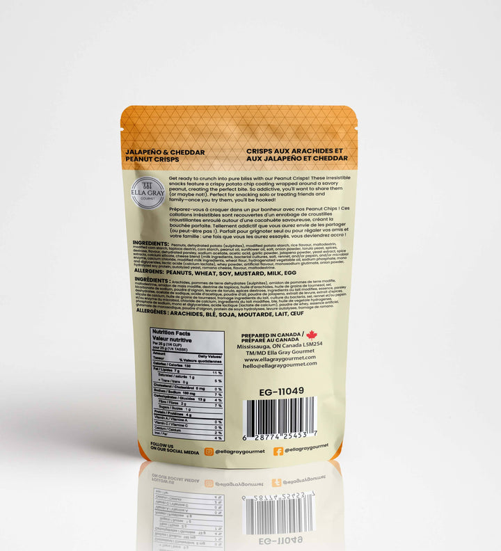 Jalapeno + Cheddar Peanut Crisps