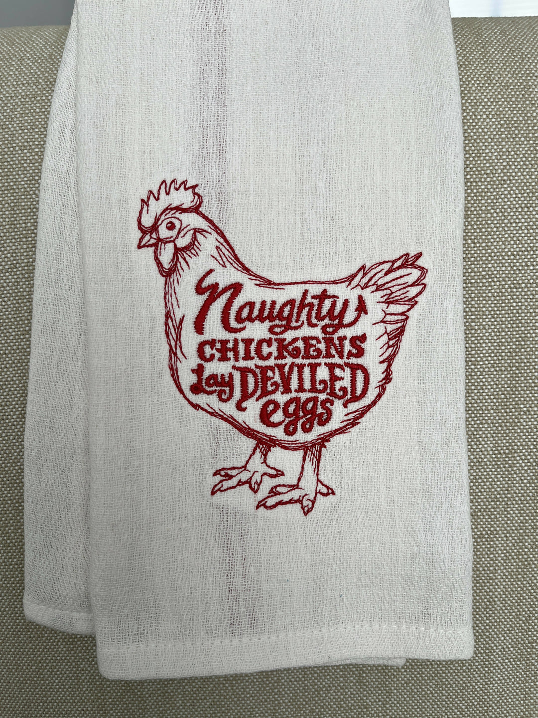 Naughty Chickens Tea Towel - 4