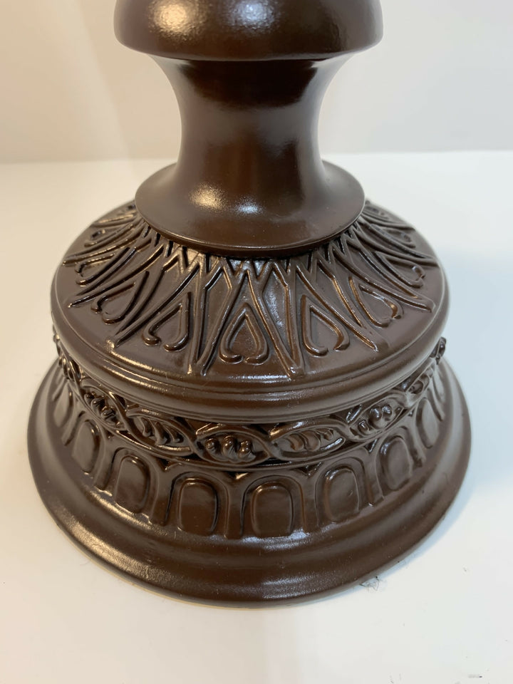 Gorgeous large bronze toned solar lamp