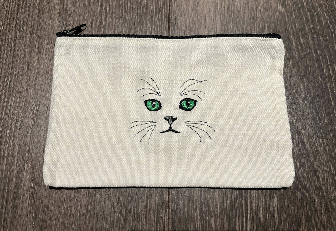 Embroidered Zippered Bag - 1