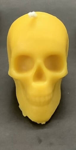 Beeswax Skull Candle - 1