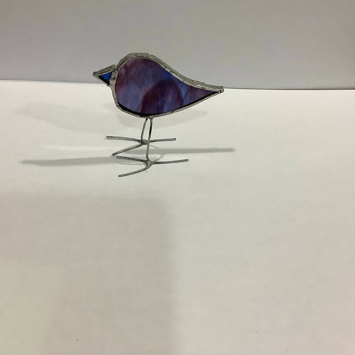 Standing Stained Glass Bird