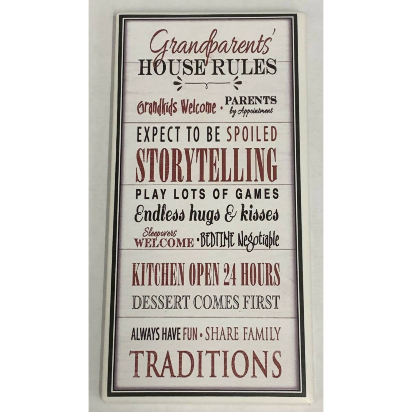 Grandparents House Rules magnet - 3