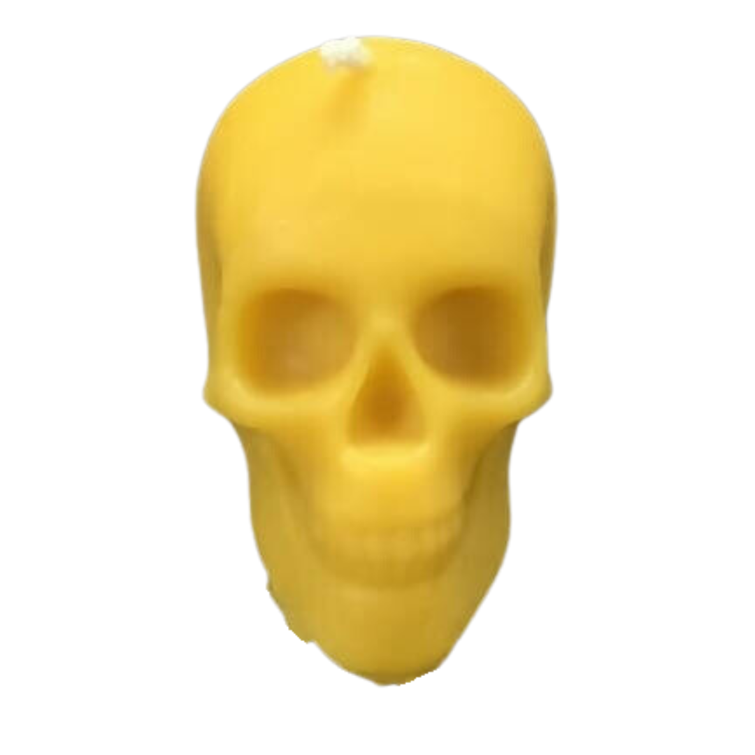 Beeswax Skull Candle - 2