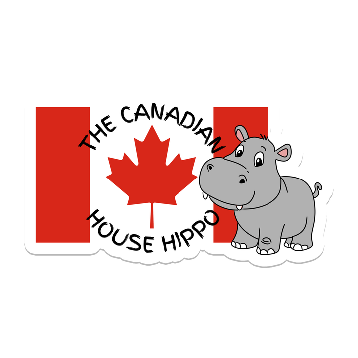 Canadian House Hippo Sticker