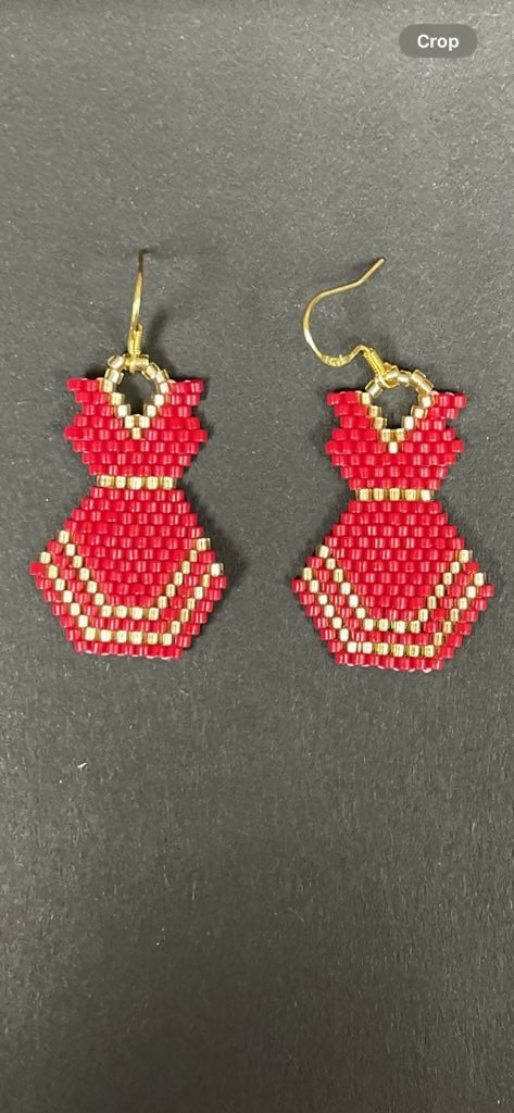 Red Dress earrings