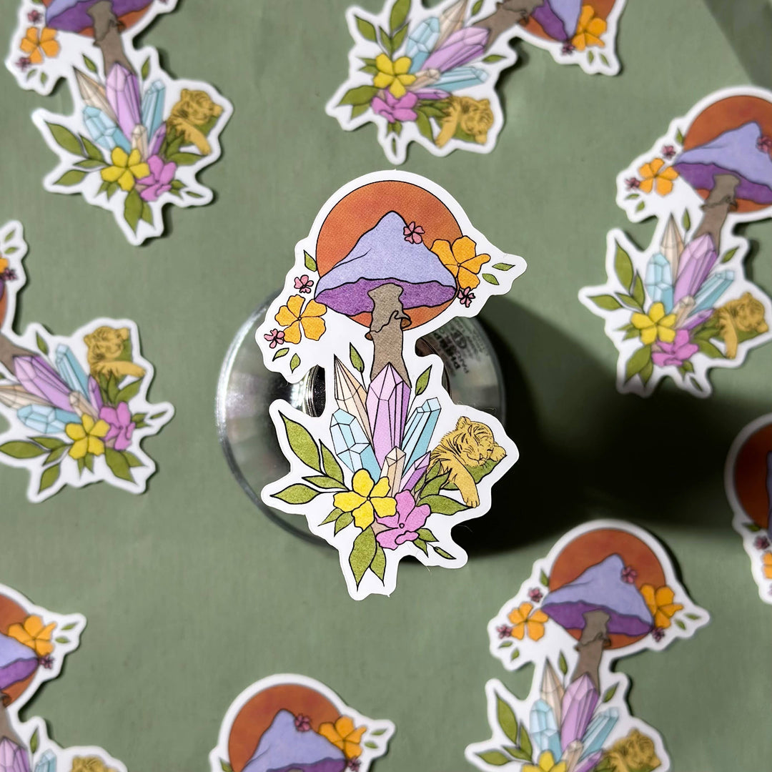 Mushroom vinyl stickers