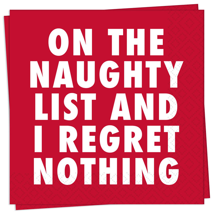 Regret Nothing Cocktail Napkin