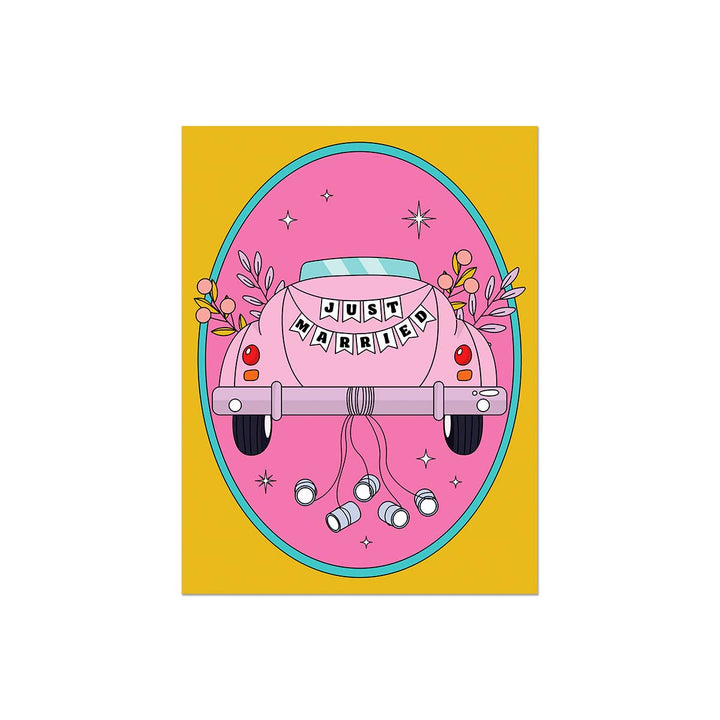 Just Married Car Card