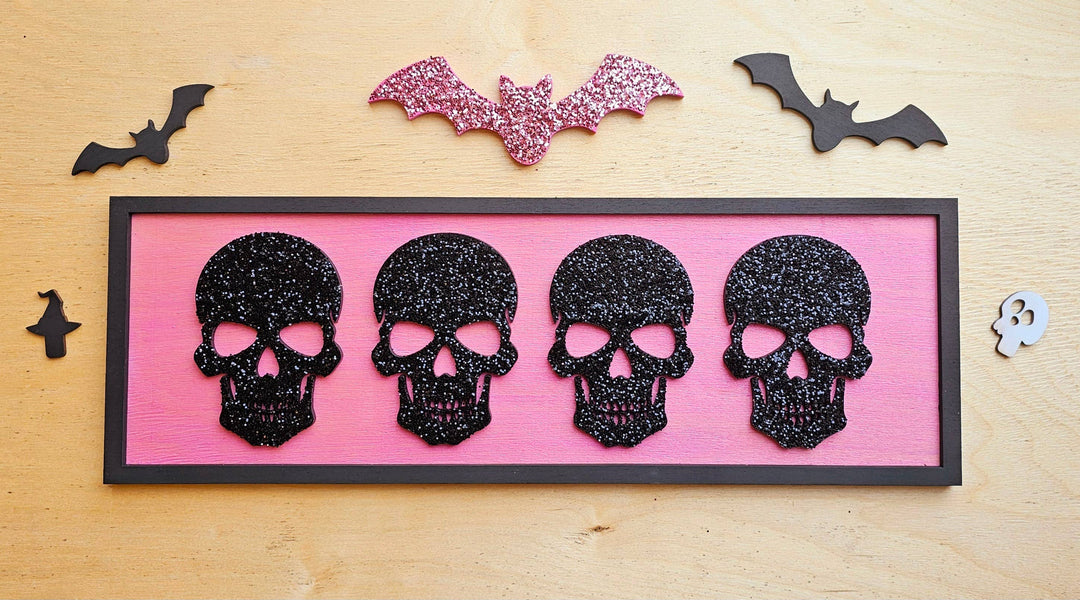Retro Skulls Sign
