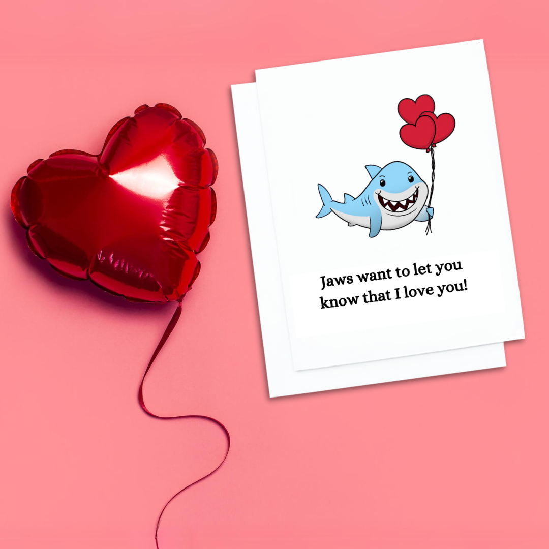 Jaws I Love You Card