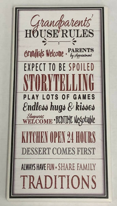 Grandparents House Rules magnet - 1