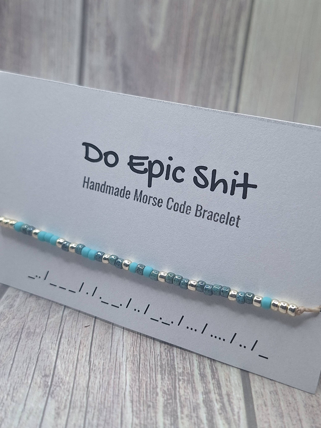 Do Epic Shit Morse Code Bracelet