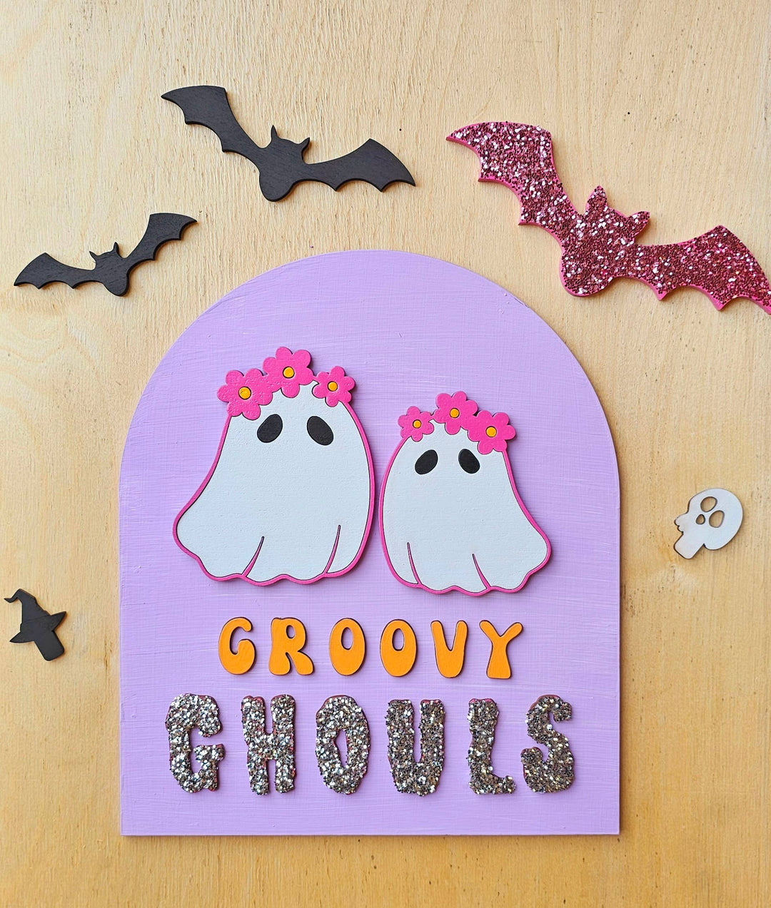 Groovy Ghouls Shelf Sign