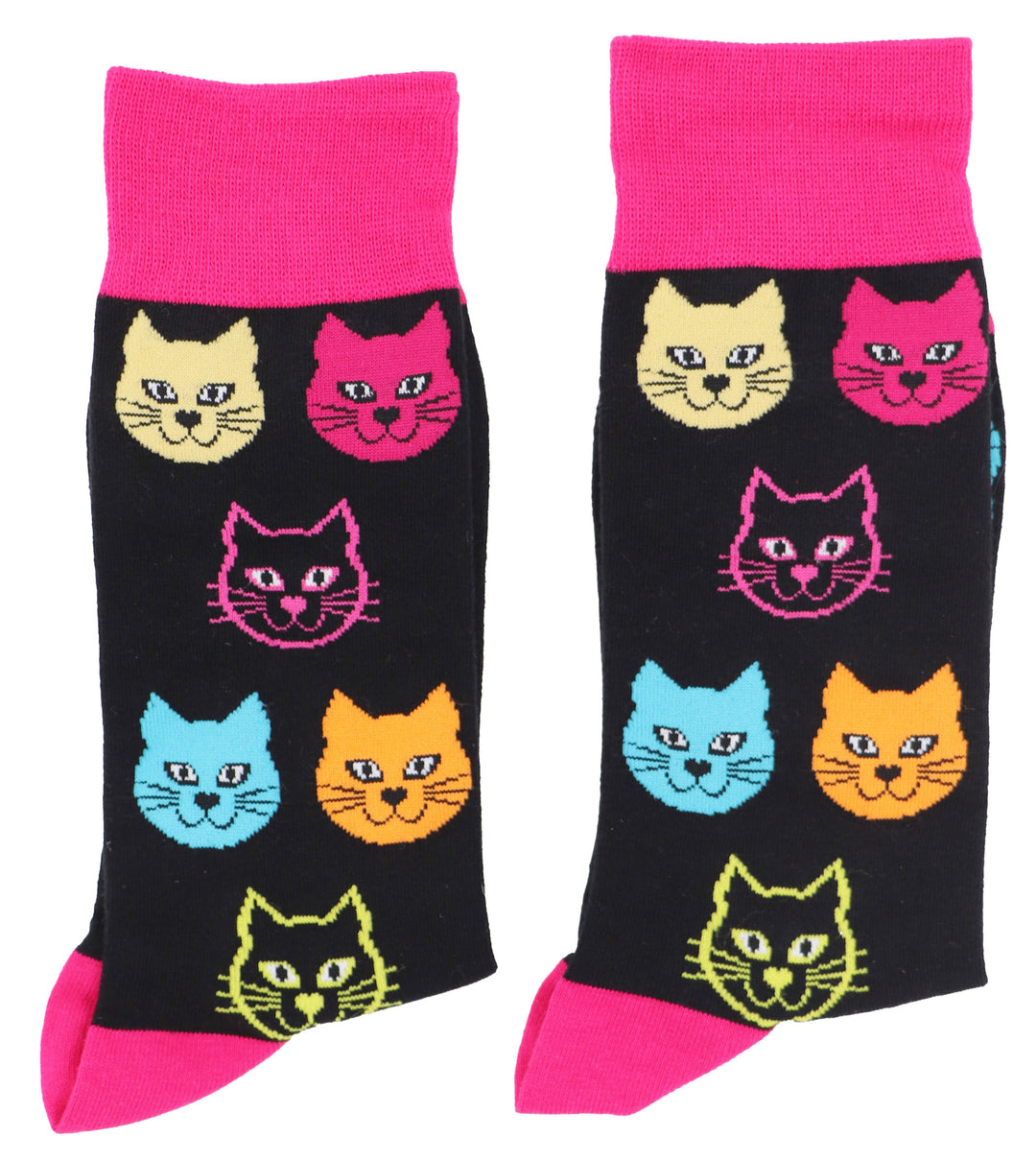 Cat Face Unisex Novelty Socks