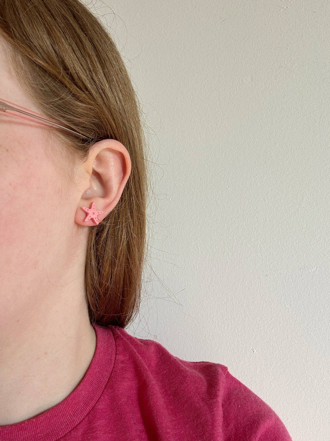 Seashell Stud Trio Clay Earrings