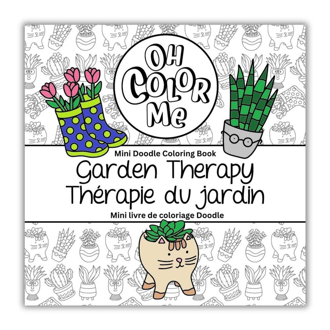 Garden Therapy Mini Colouring Book