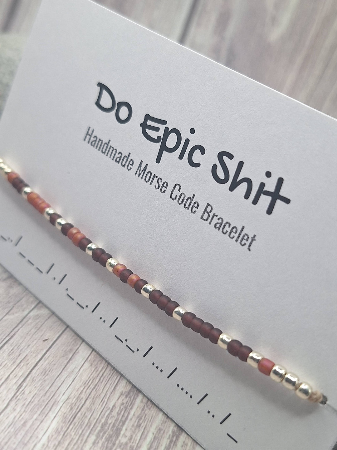 Do Epic Shit Morse Code Bracelet