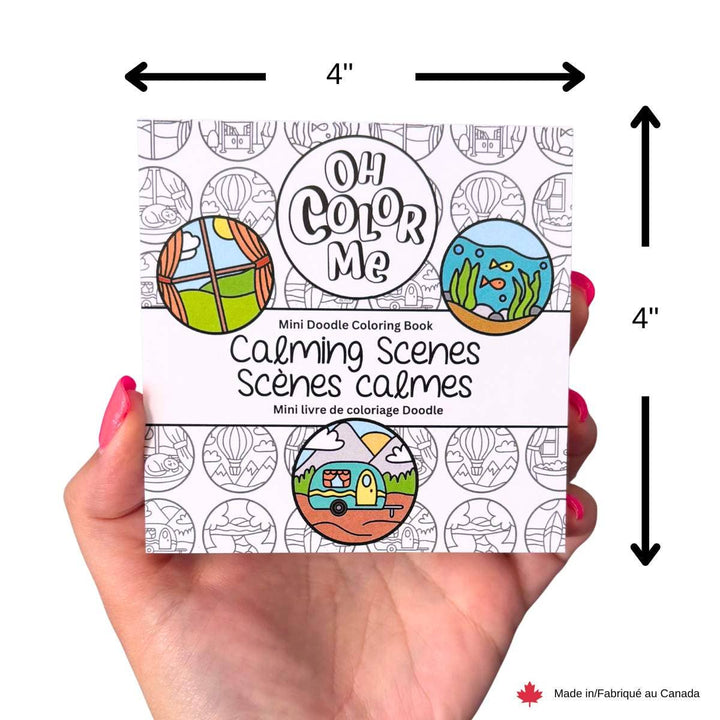 Calming Scenes Mini Colouing Book
