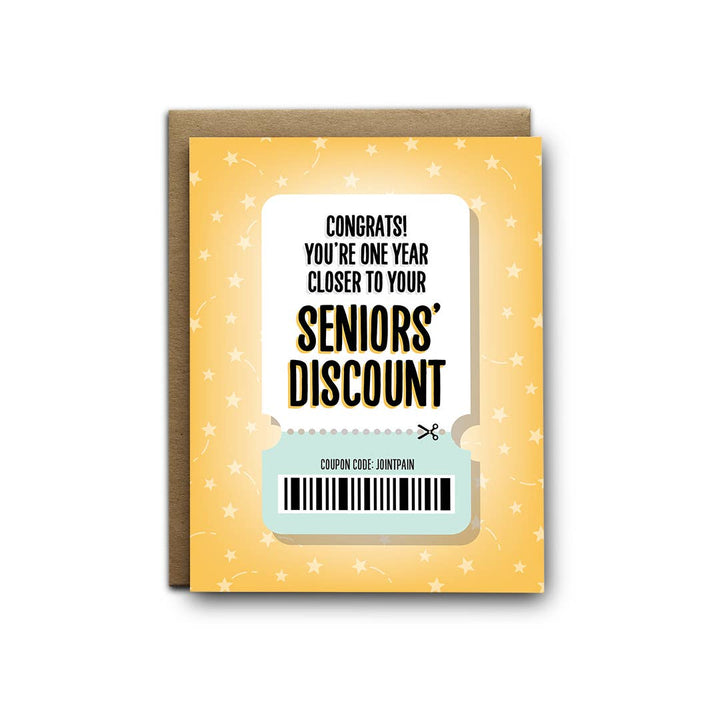 Senior's Discount Birthday Card