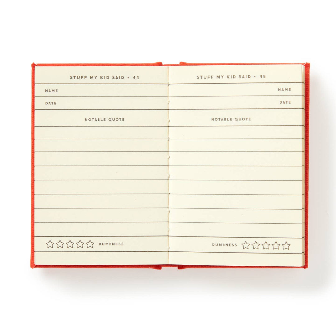 Dumb Things My Kid Said Tiny Diary