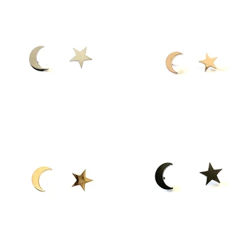 Moon + Star Earrings