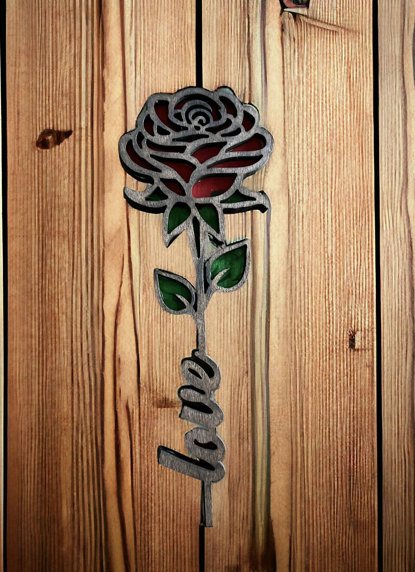 Wooden Love Rose