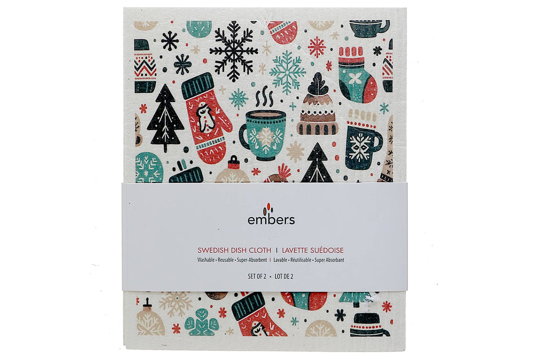 MITTENS, TOQUE & SOCKS SWEDISH DISH CLOTH SET